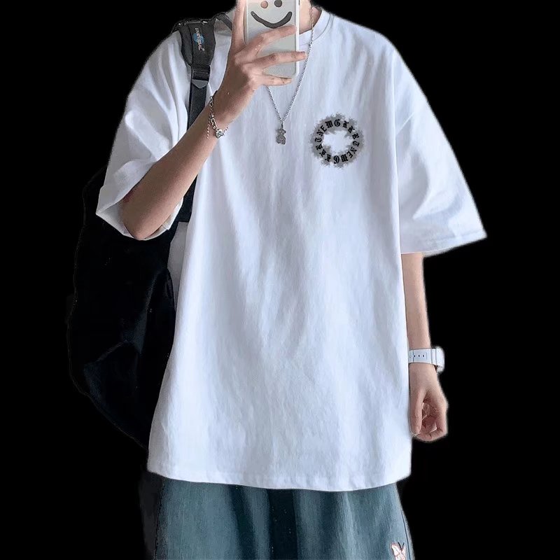 Áo Thun Tay Ngắn Dáng Rộng In Chữ Phong Cách Hip Hop Thời Trang Mùa Hè Cho Nam Và Nữ size M-8XL