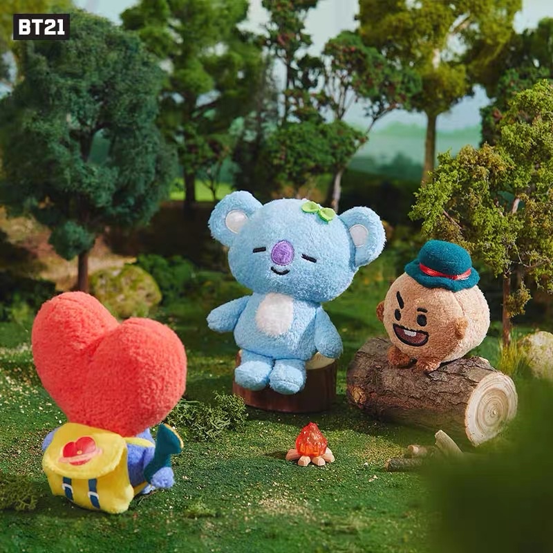 (Sẵn Rj) Móc khoá Bag Charm Doll BT21 Green Planet (chính hãng)