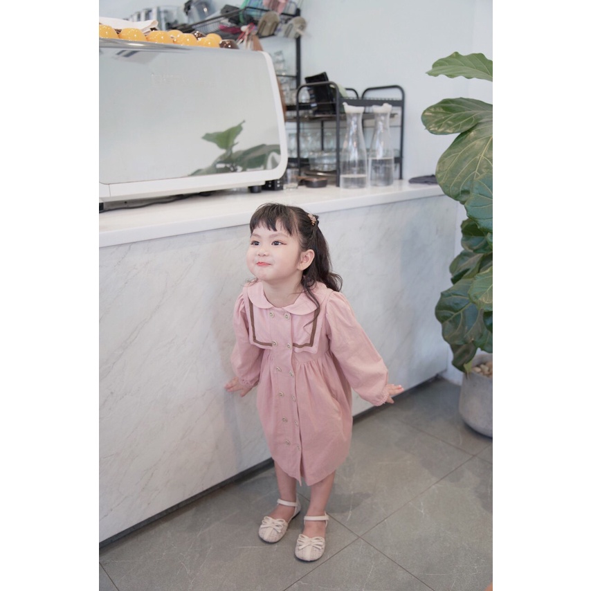 Áo khoác kaki dáng váy cho bé gái 1-5 tuổi ( mã 060503)