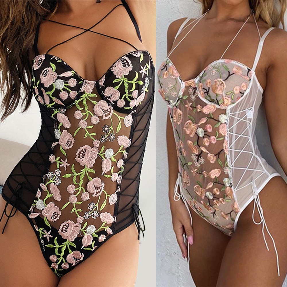 Áo liền quần Ren Hoa Gợi Cảm Cho Nữ | BigBuy360 - bigbuy360.vn