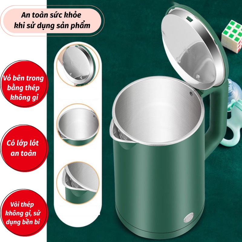 Bình Đun Siêu Tốc Ấm Siêu Tốc Tự Động Ngắt Dung Tích Lớn Sử Dụng Dễ Dàng PAPAA.HOME