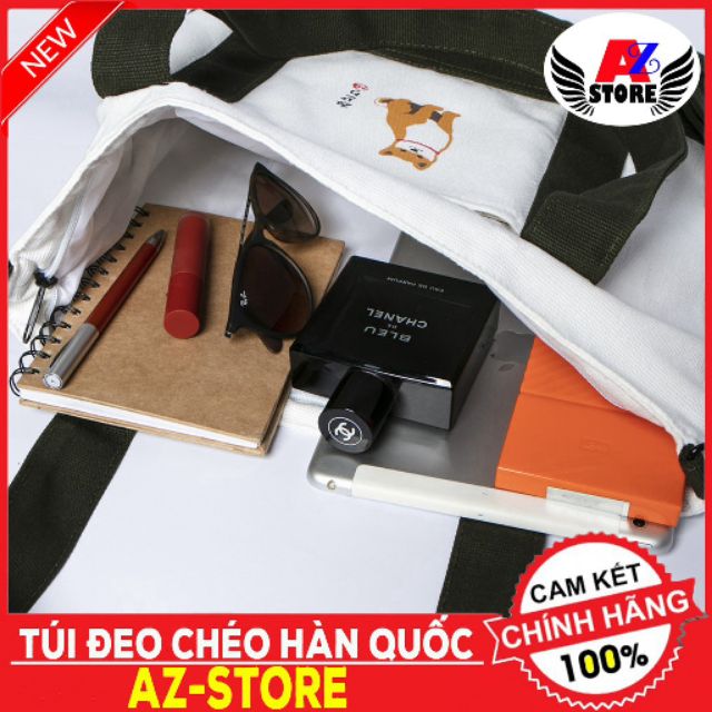 HOT TÚI TOTE MIDORI - TÚI ĐEO CHÉO - VẢI CANVAS THỜI TRANG - VÀNG - HỒNG XANH NAVI - TÚI ĐEO CHÉO - TÚI TOTE - TÚI ĐEO V