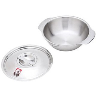 Thố inox có nắp quai Zebra 123016 - 16 cm