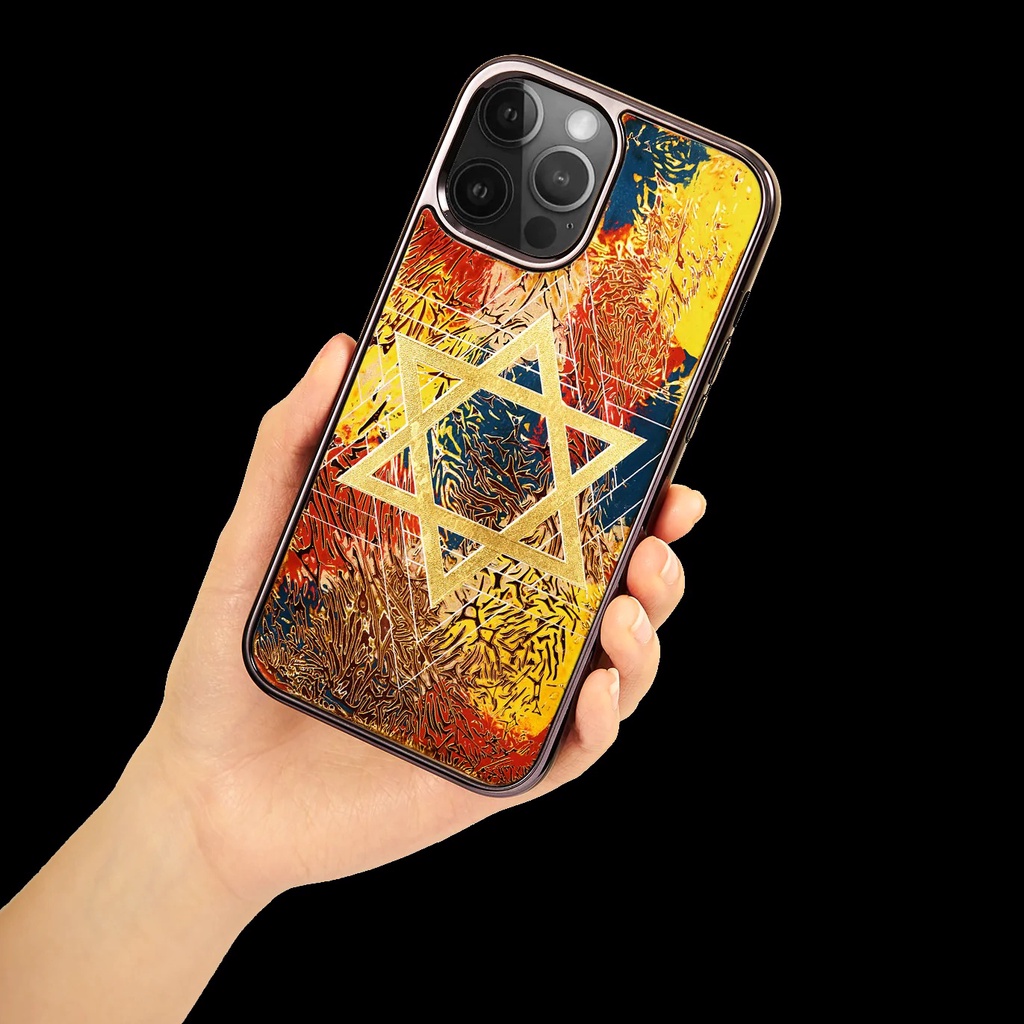 Ốp điện thoại cho iPhone 12 Pro Max mẫu Tấm Khiên David thương hiệu La Sonmai