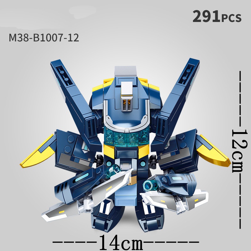 Bộ đồ chơi lắp ráp SLUBAN hình robot Mobile City Alpha Mecha cho bé