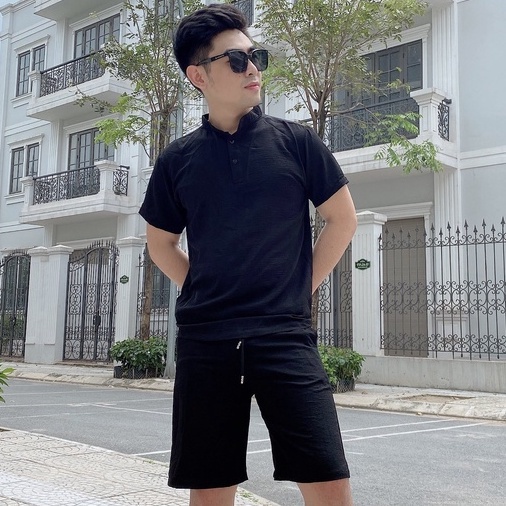 Bộ đũi nam cổ tàu,cổ bẻ chất liệu đũi xước, nhẹ, thấm hút mồ hôi tốt, chất vải không co khi giặt