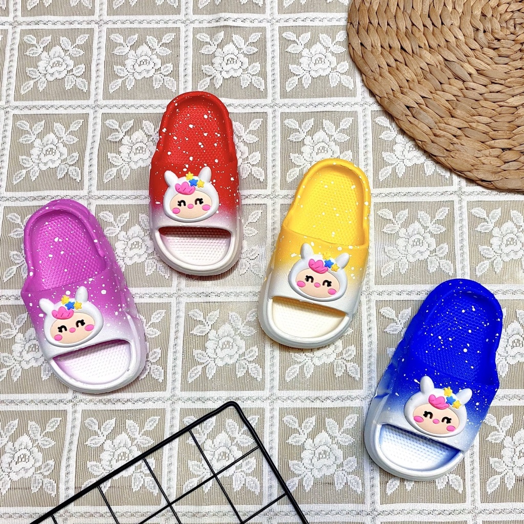 Dép quai ngang cho bé phối màu ombre cực dễ thương siêu êm siêu nhẹ - TT413