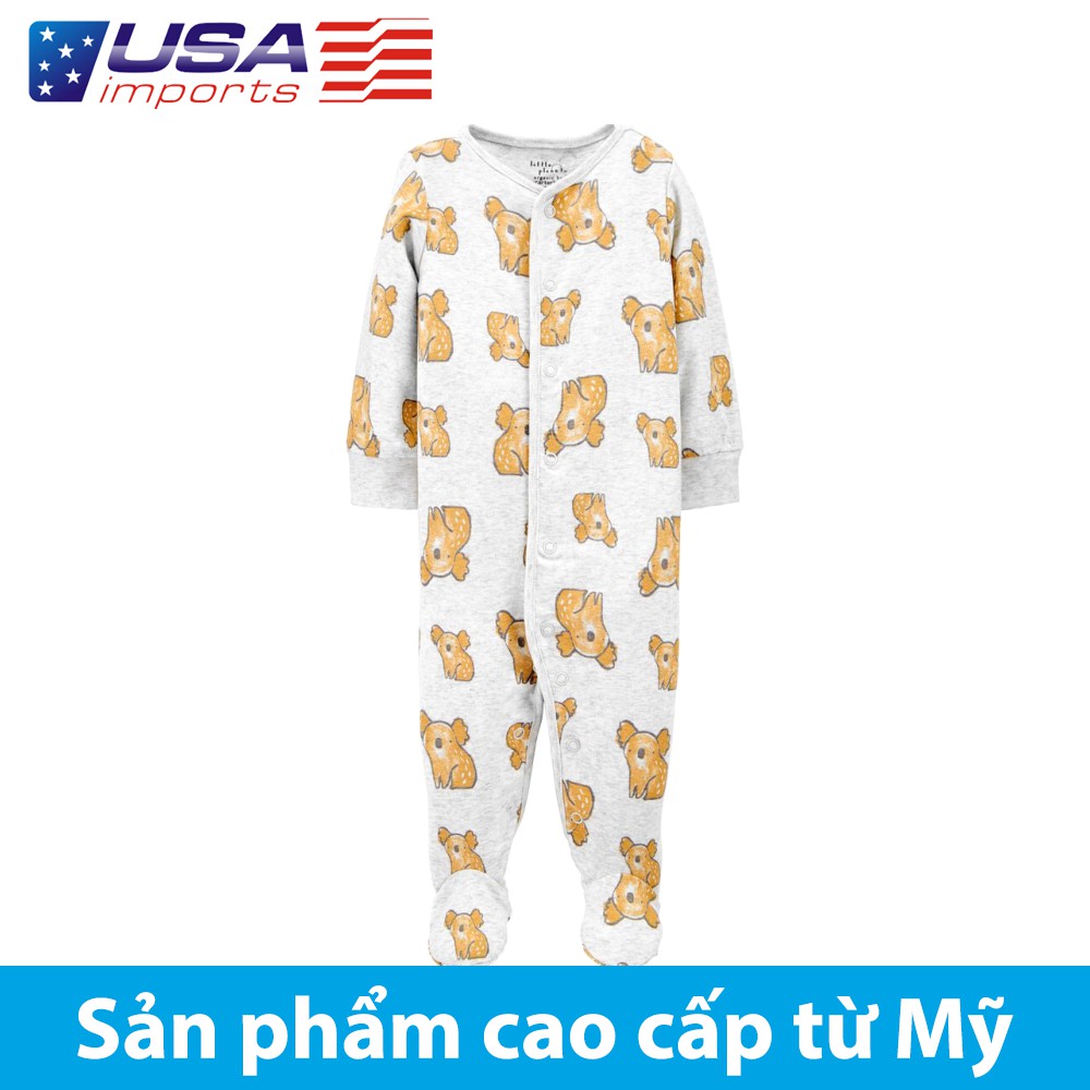 Đồ dài, đồ ngủ cotton organic cài nút Car-tờ Auth Từ Mỹ (1J265010)
