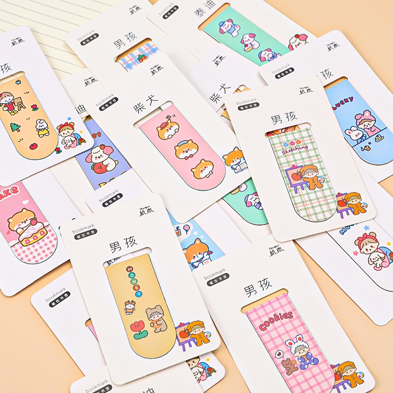 Đánh Dấu Trang Bookmark Nam Châm Nhiều Hình Dễ Thương Tiện Ích