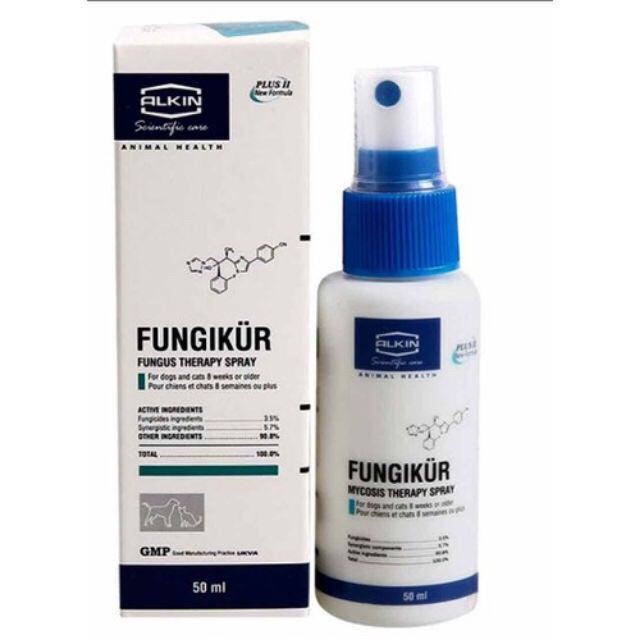 Fungikur chính hãng - Sản phẩm dành cho chó mèo bị nấm da