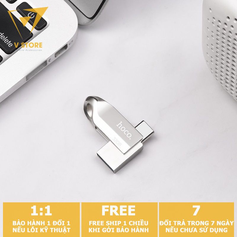 [USB OTG] USB  2 ĐẦU ( USB + TYPE-C) 3.0 HOCO UD8 32GB 64GB HỢP KIM NHÔM NHỎ RẺ ĐẸP [HOCO ĐÀ NẴNG]