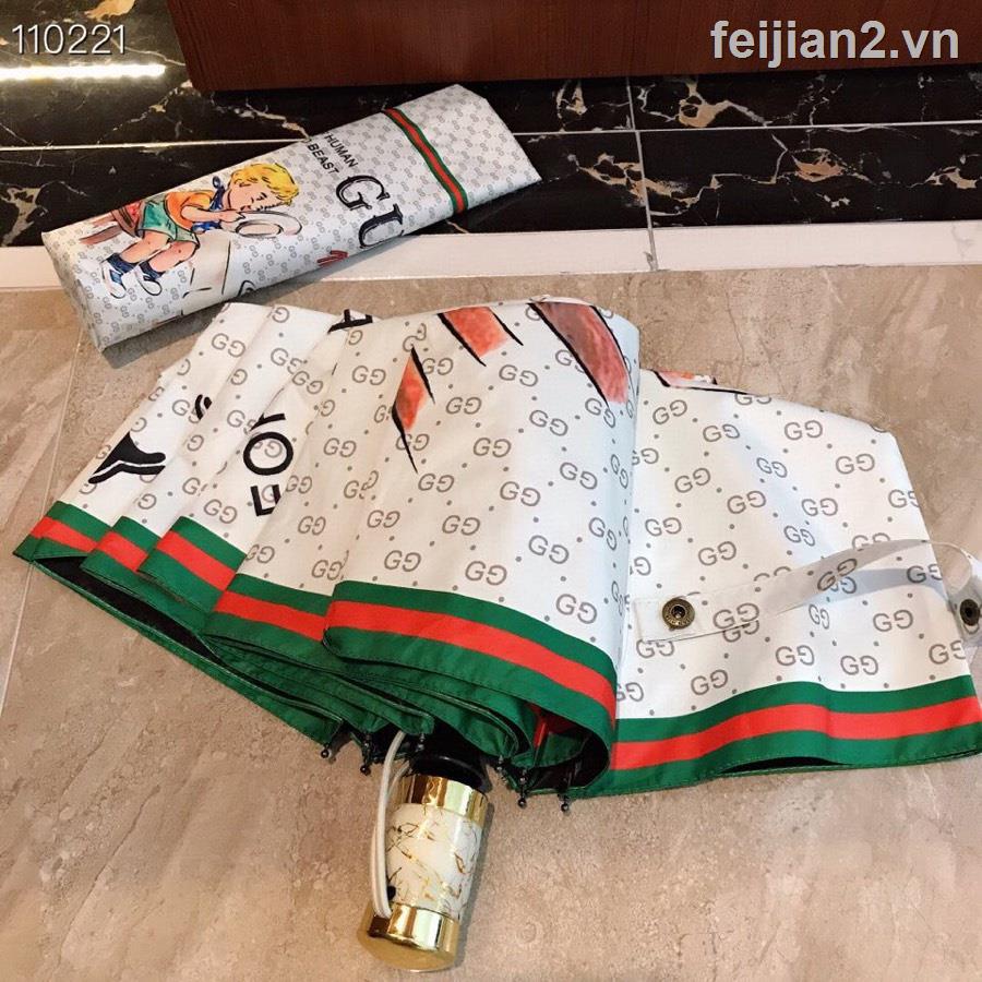 ❀☊♟Dù Gucci Gập Gọn Chống Tia UV/Chống Tia UV Kiểu Hàn Quốc Dễ Thương