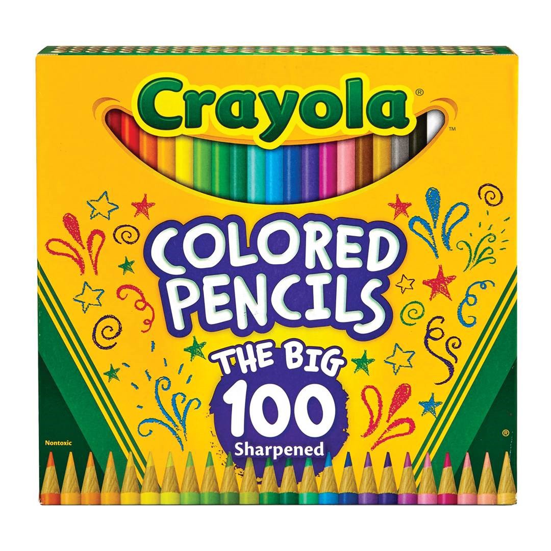 HỘP 100 BÚT CHÌ MÀU Crayola Colored Pencil Set, 100-Colors