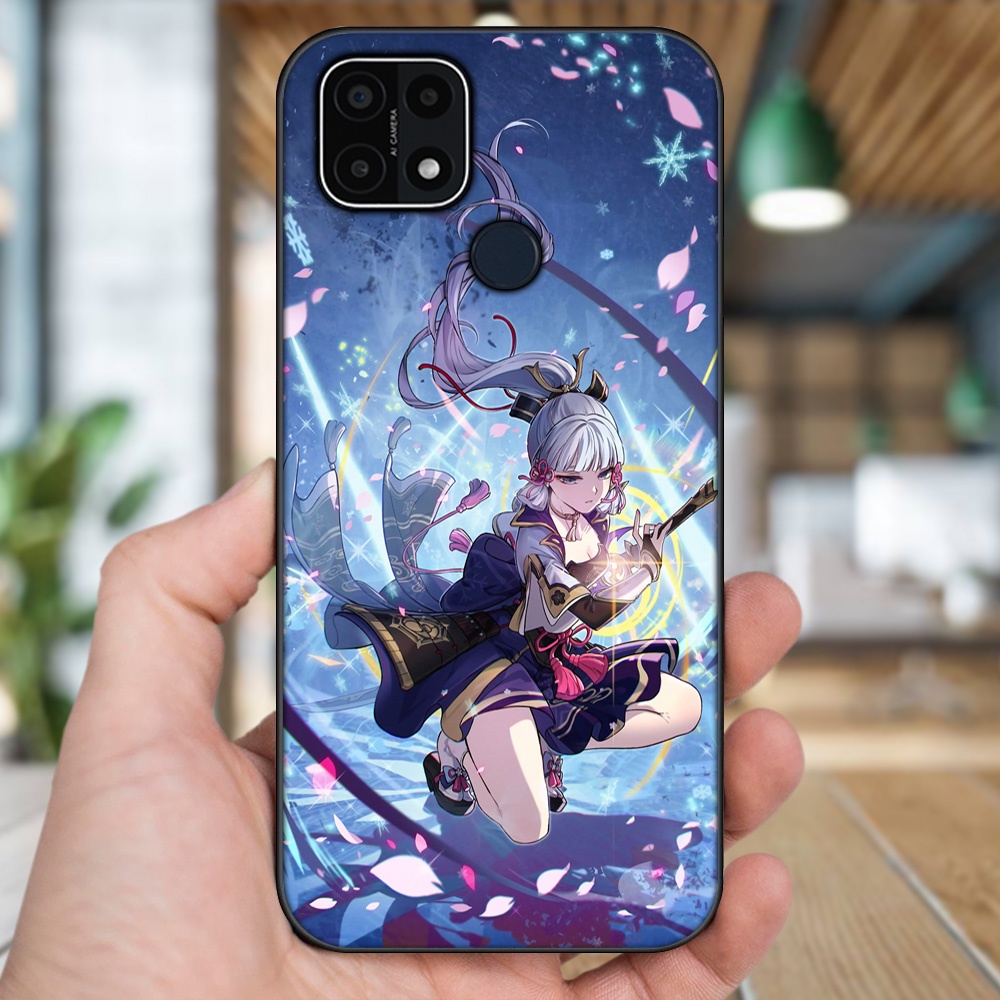 Ốp lưng Oppo A15, A15s viền đen in hình Ayaka Genshin Impact