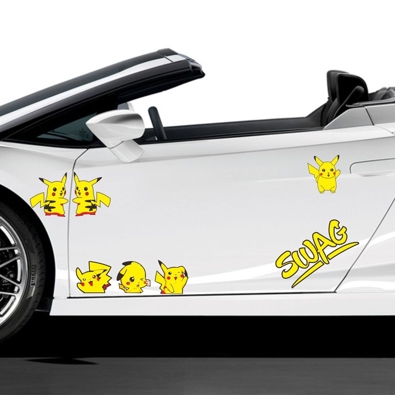 Tem decal sticker hình " PIKACHU " kiểu dáng độc đáo