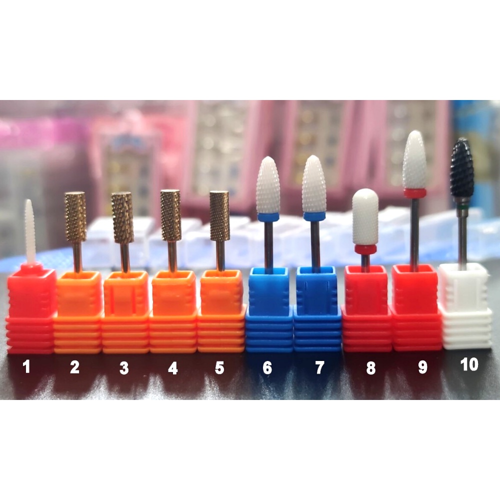 Đầu mài móng nail đồng sứ và titan [đầu phá mịn và khóe]