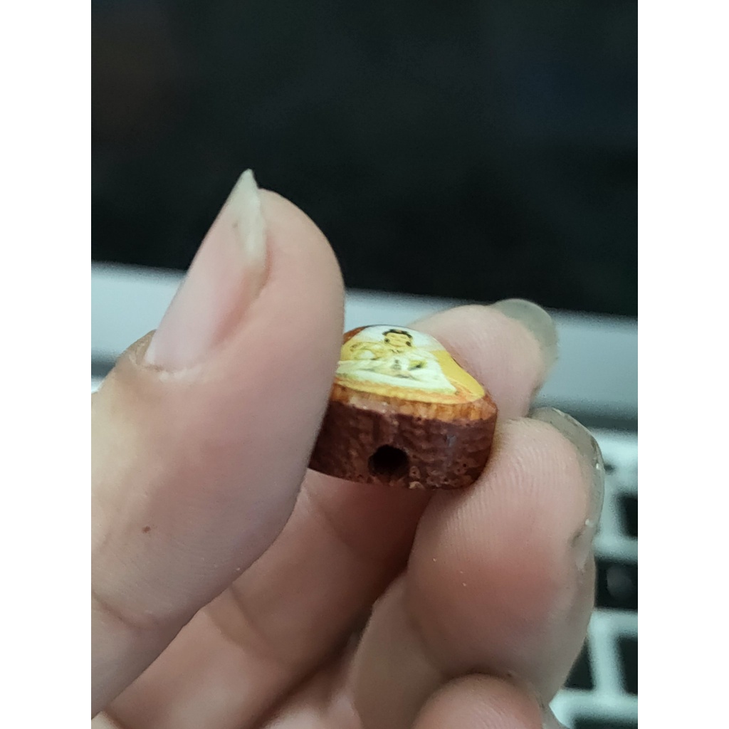 Mặt phật bà quan âm bằng gỗ làm vòng tay handmade