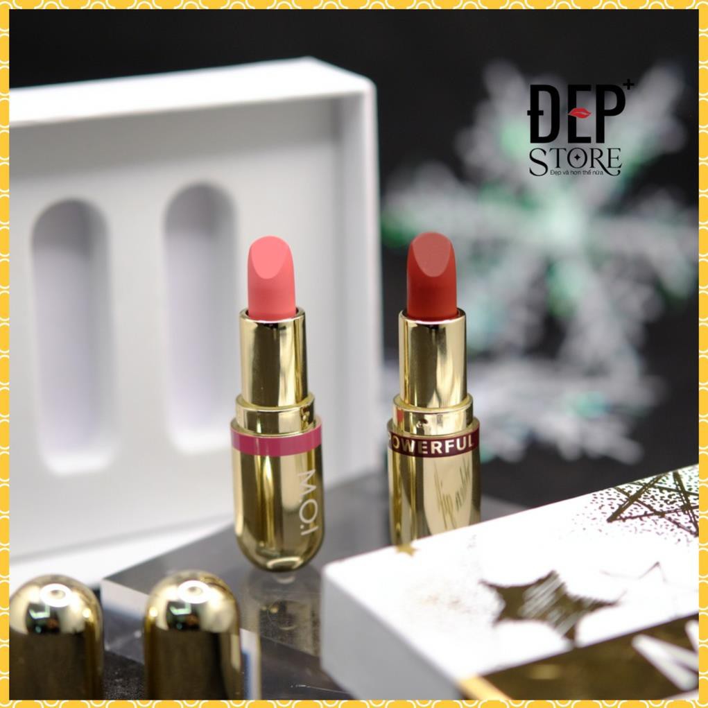 Son Thỏi Mini - Set 2 Thỏi Love M.O.I Hồ Ngọc Hà - Golden Gift