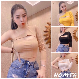 Áo Thun Lệch Vai Tay Dài Cá tính