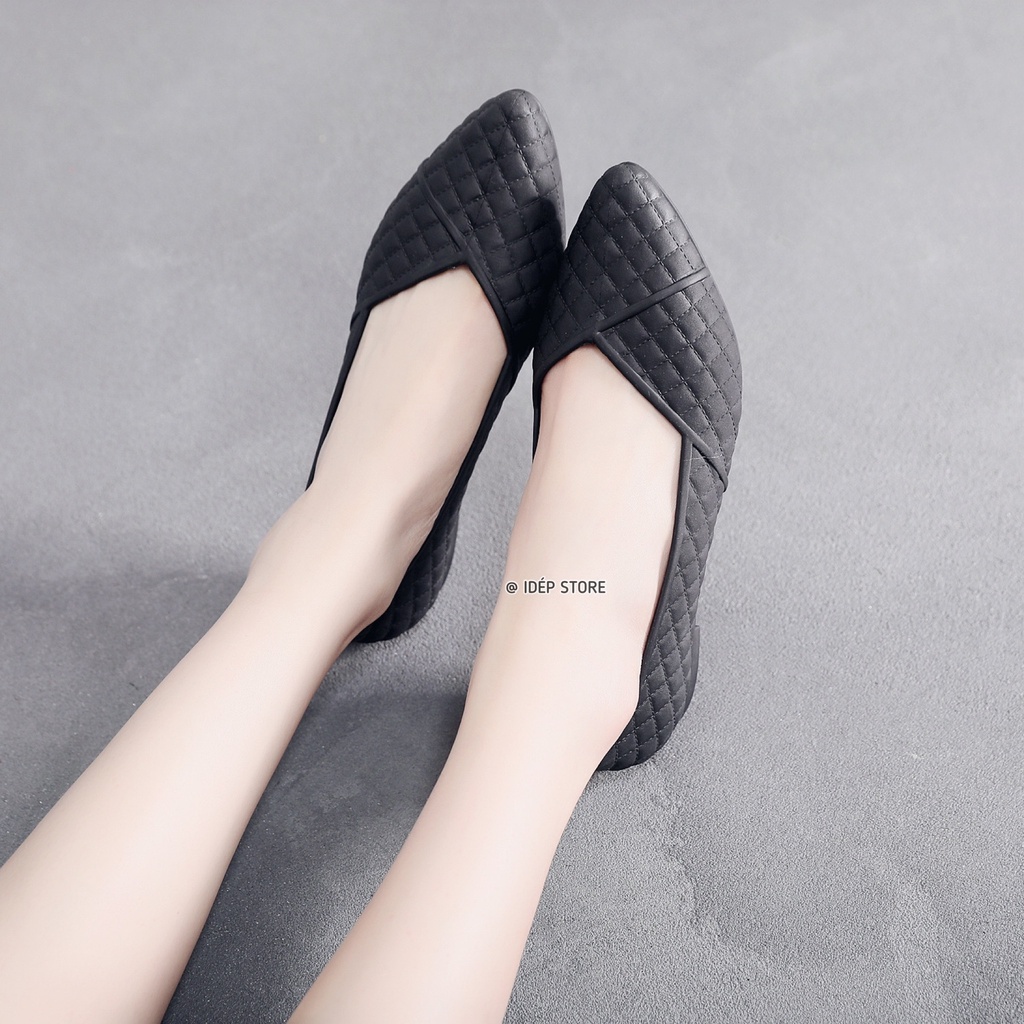 𝐢𝐃𝐄𝐏 𝐆𝐋𝟎𝟓𝟒 Giày búp bê nhựa dẻo đi mưa đi làm công sở mũi nhọn êm chân chống trơn trượt thời trang