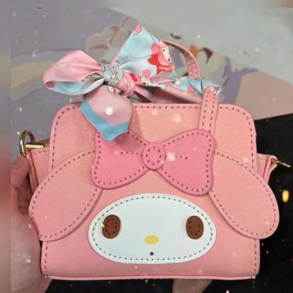 (Có video HD) Set nguyên liệu tự làm túi xách nữ My Melody Sanrio character handmade khâu tay DIY bằng da PU dễ thương