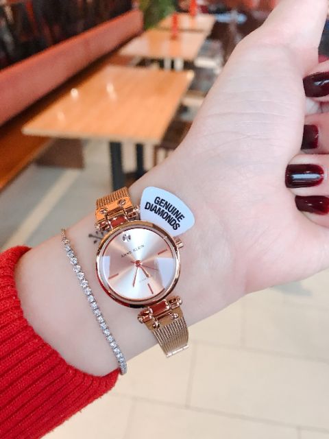 Đồng hồ nữ Anne Klein mặt 26mm dây mesh siêu hot siêu xinh đủ màu