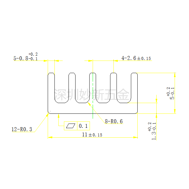 Bộ 20 Khối Nhôm Tản Nhiệt 11x11 X 5mm