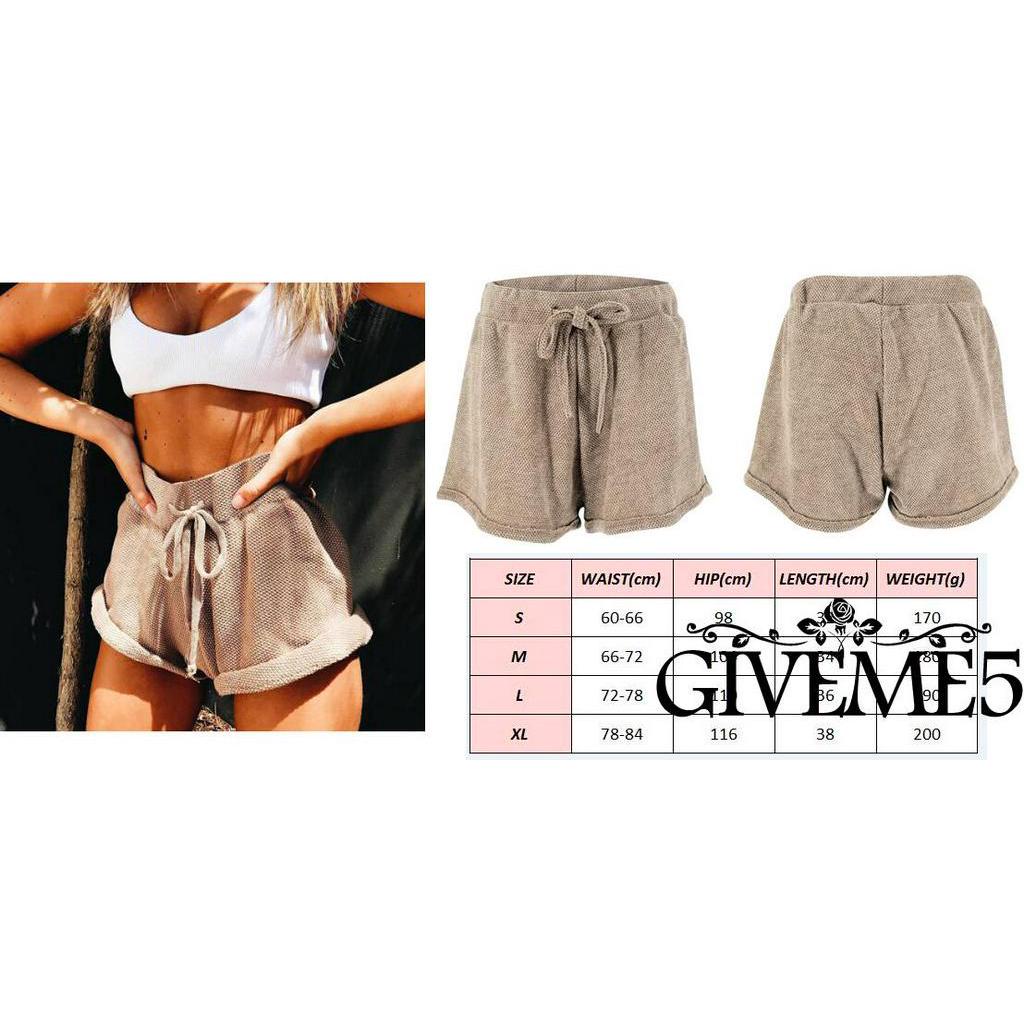 Quần Sóoc Lưng Cao Dáng Rộng Dành Cho Nữ