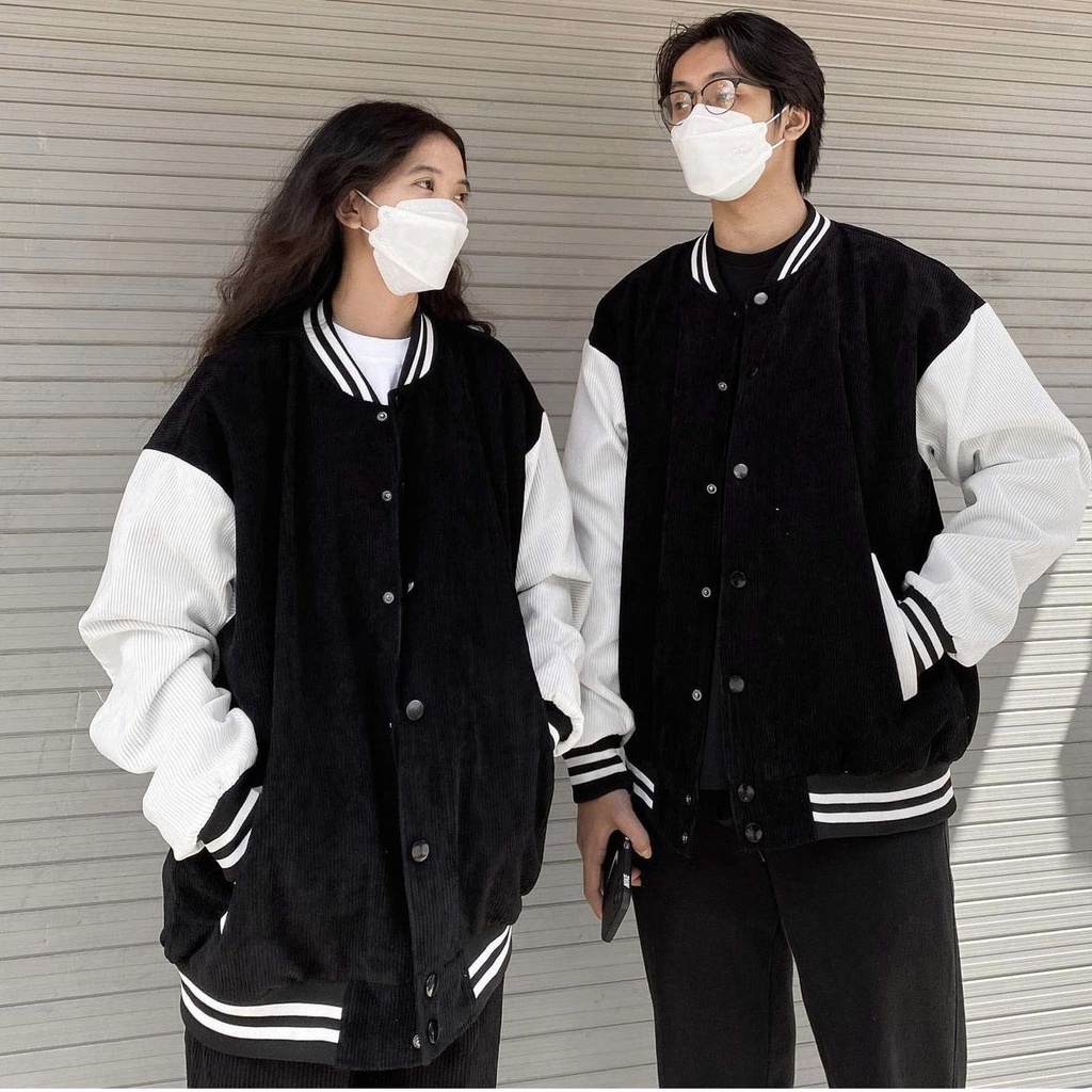 Áo Khoác Bomber Trơn Áo Khoác Chất Nhung Dày Dặn Form Rộng Unisex Nam Nữ Mặc Thoải Mái [Ảnh Thật]