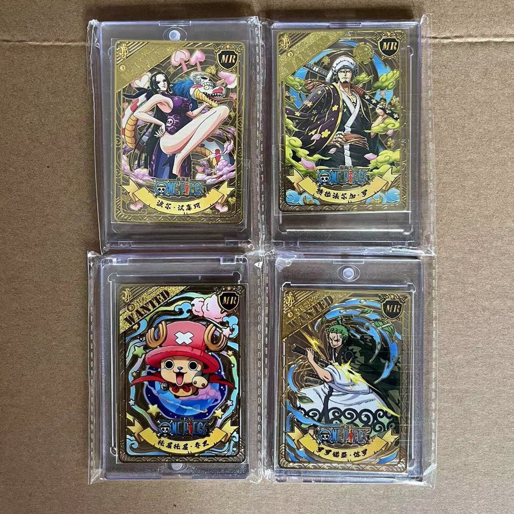 Ảnh card kim loại in hình ONE PIECE Đảo hải tặc kèm khay nhựa 5*8cm anime chibi sưu tập