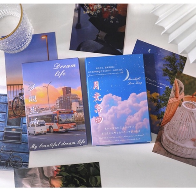 Hộp 30 tấm postcard luyến khúc ánh trăng