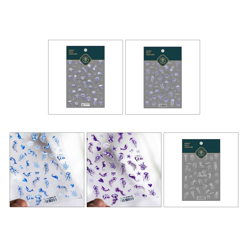 Miếng Dán Trang Trí Móng Tay Bằng Silicon Trong Suốt Tiện Dụng