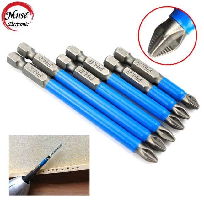 Bộ Mũi Khoan Tua Vít Từ Tính Chống Trượt Bằng Thép S2