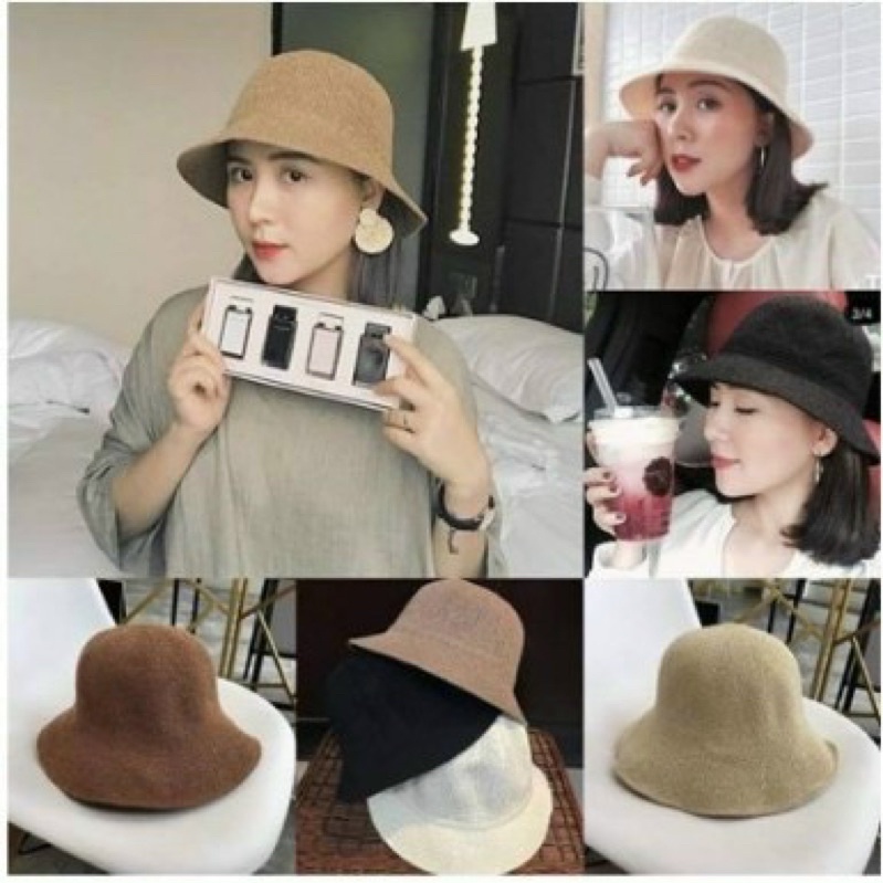 mũ cói chữ M cho bạn gái