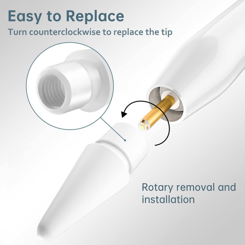 Nắp Nam Châm Thay Thế Cho Bút Cảm Ứng Apple Pencil Thế Hệ 1 2