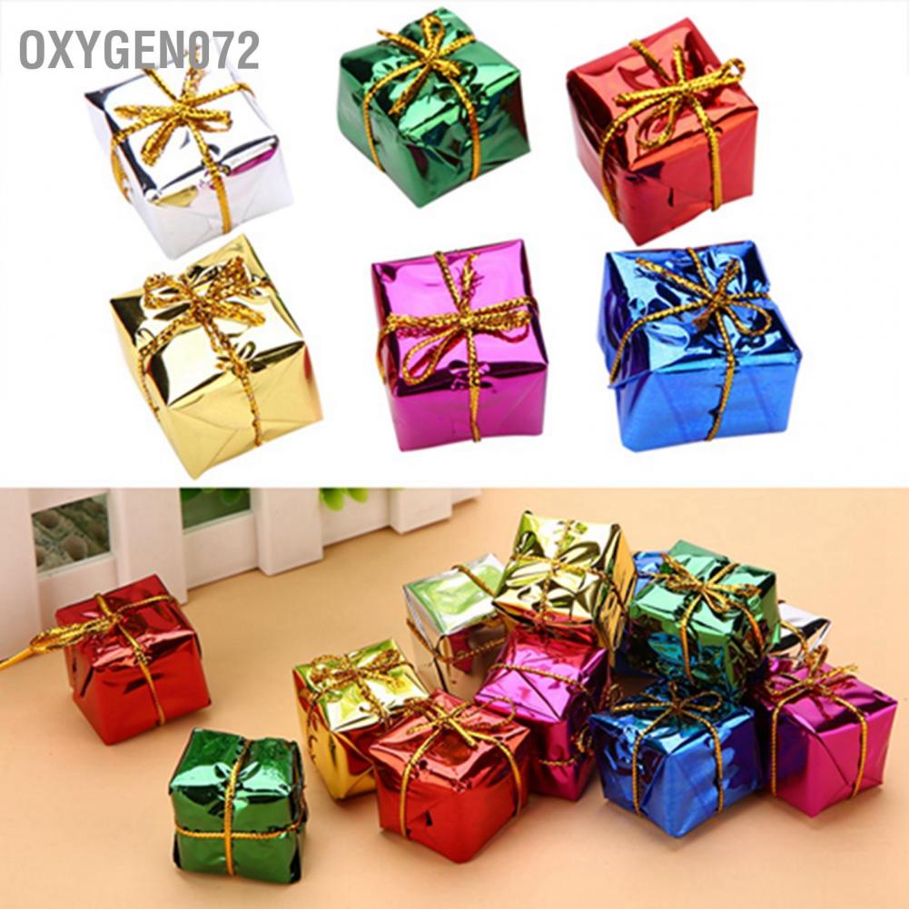 Oxygen072 12PCS Gift Box Pendant Hanging Ornament for Christmas Tree Xmas Parties Decor Cây thông Noel