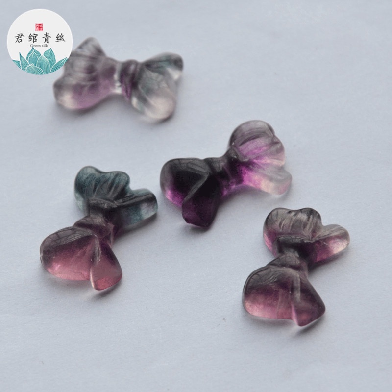 Mặt Dây Chuyền Bằng Đá Fluorite Fluorite Chanh Tự Nhiên Hợp Thời Trang diy