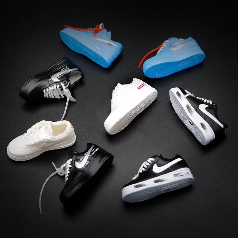 Móc Khóa Giày Sneaker Mini AF1 G Dragon, AF1 Paranoise tỉ lệ 1/6
