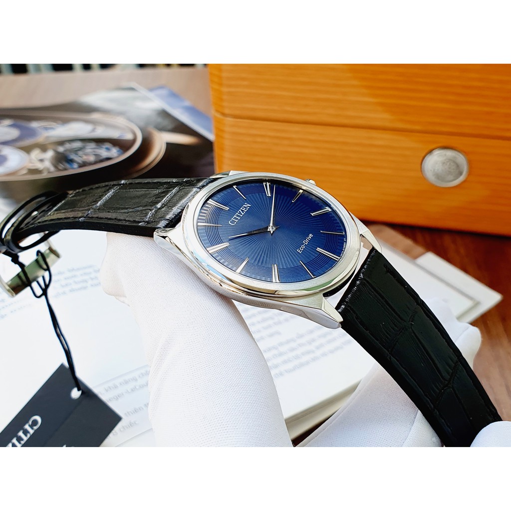 Đồng hồ nam chính hãng Citizen Ultra Slim Stiletto AR3070-04L - máy quartz pin năng lượng ánh sáng - KÍnh Sapphire
