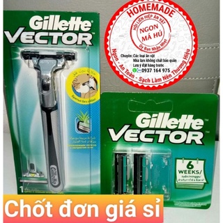 Dao cạo râu Gillette Vector Cán,lưỡi thay