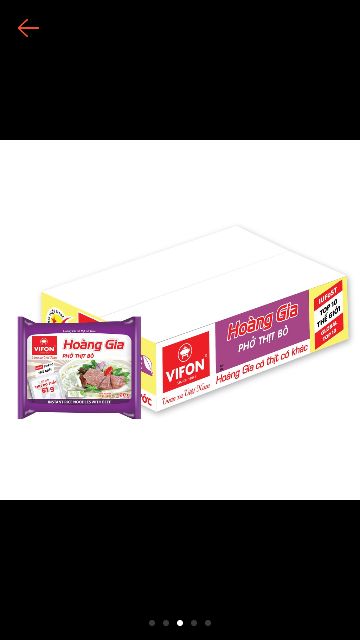 phở Hoàng Gia thịt bò, HG thịt gà ,HG bánh đa cua, 120g tất cả đều có gói thịt thật(18 gói)