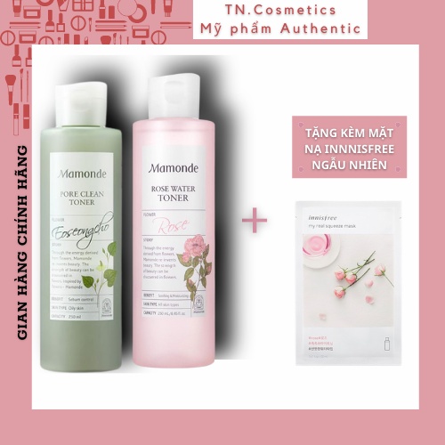 Nước Hoa Hồng Mamonde Toner 150ml, 250ml TN1953