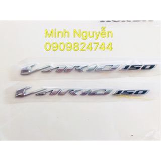 Tem chữ nổi Vario 150 chính hãng honda nhập khẩu Indo