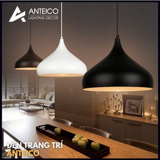 Đèn thả hình giọt nước chao sơn tĩnh điện đầy đủ phụ kiện lắp đặt Fi-D320 mm trang trí nhà cửa quán xá - Anteico giá rẻ
