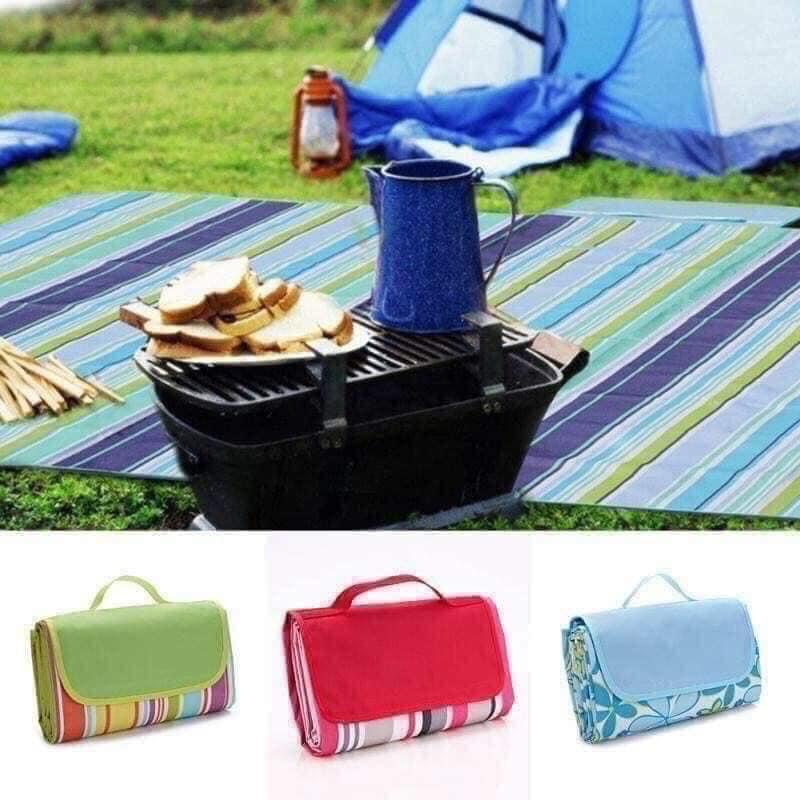 Thảm dã ngoại du lịch đi biển, bạt trải picnic cắm trại đi phượt kết hợp tập yoga gấp gọn chống thấm nước
