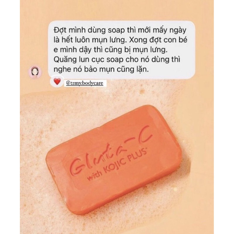 Xà phòng Gluta-C giảm mụn, mờ thâm sau mụn, hàng có sẵn giao ngay
