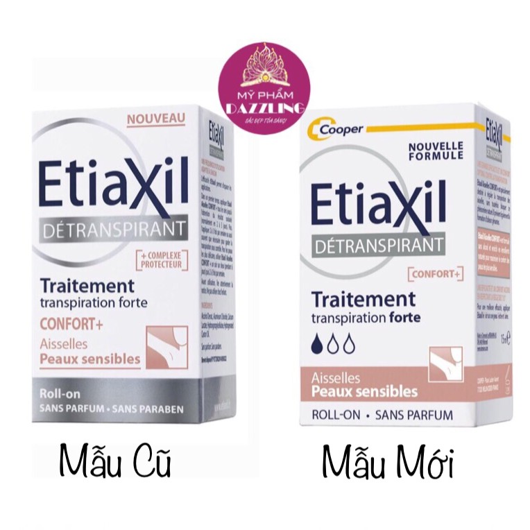 Lăn Khử Mùi Etiaxil Hiệu Quả Cho Da Siêu Nhạy Cảm 15ml Màu Nâu