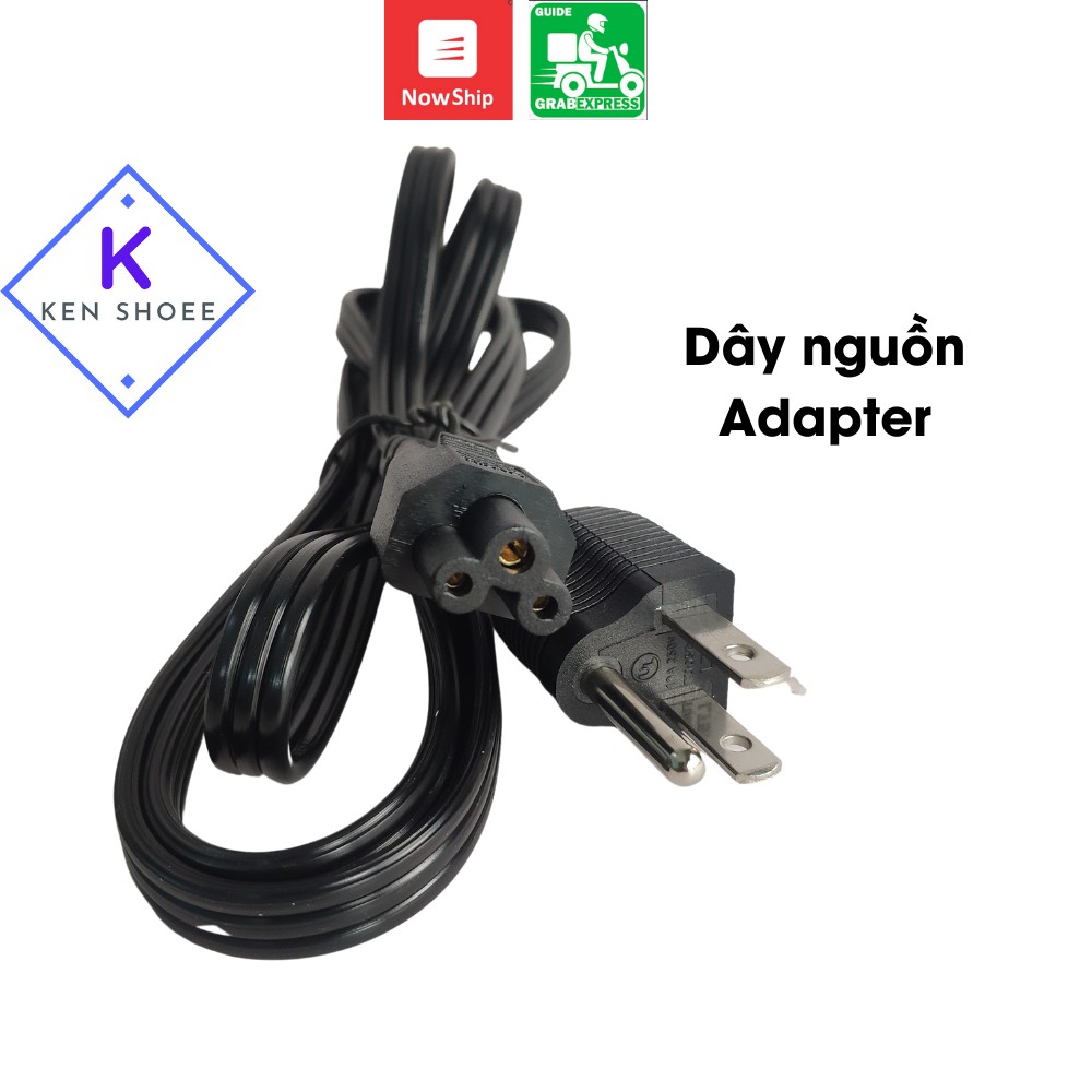 Dây Nguồn Số 8, 3 Chấu Cho Sạc Adapter Laptop