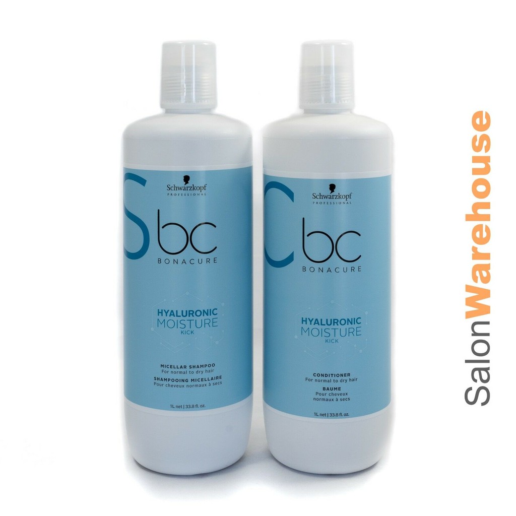 Dầu gội Schwarzkopf BC Moisture Kick Micellar shampoo giữ ẩm tóc khô giòn và xoăn 1000ml