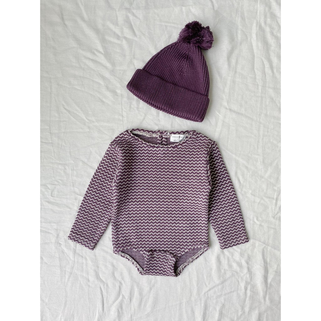 GiGi Knitted Bodysuit Macro &amp; Micro (Bodysuit Len Hoạ Tiết)